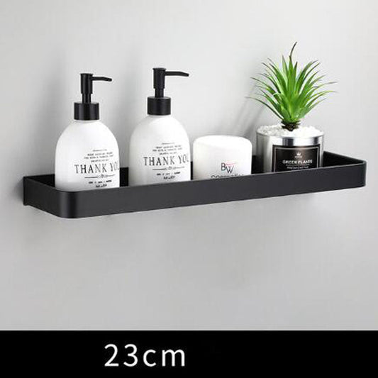 Black Aluminum Wall Shelf for Space Saving Storage