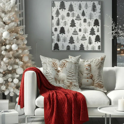 Set of 4 Decorative 3D Covers for Christmas