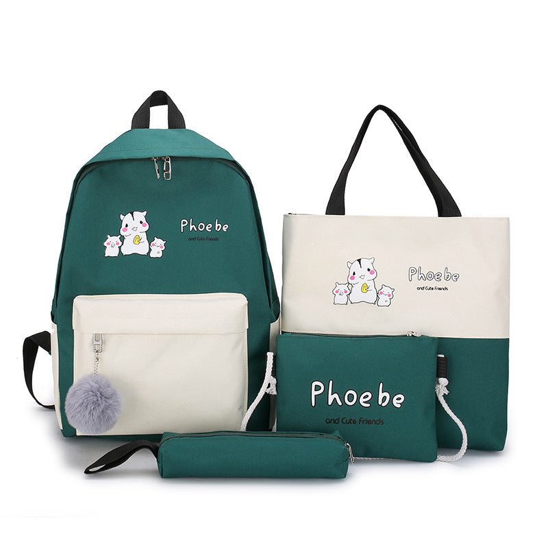 5-Piece Bag Set with Animal Design
