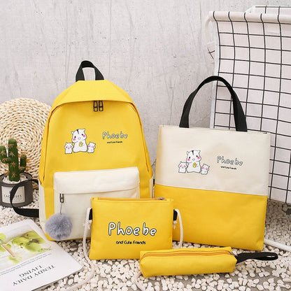 5-Piece Bag Set with Animal Design