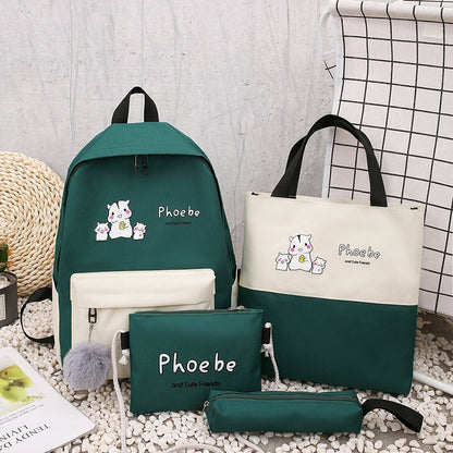 5-Piece Bag Set with Animal Design