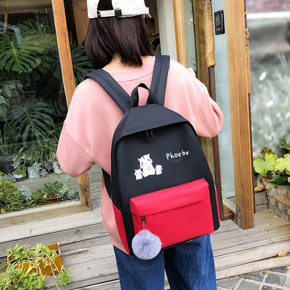 5-Piece Bag Set with Animal Design