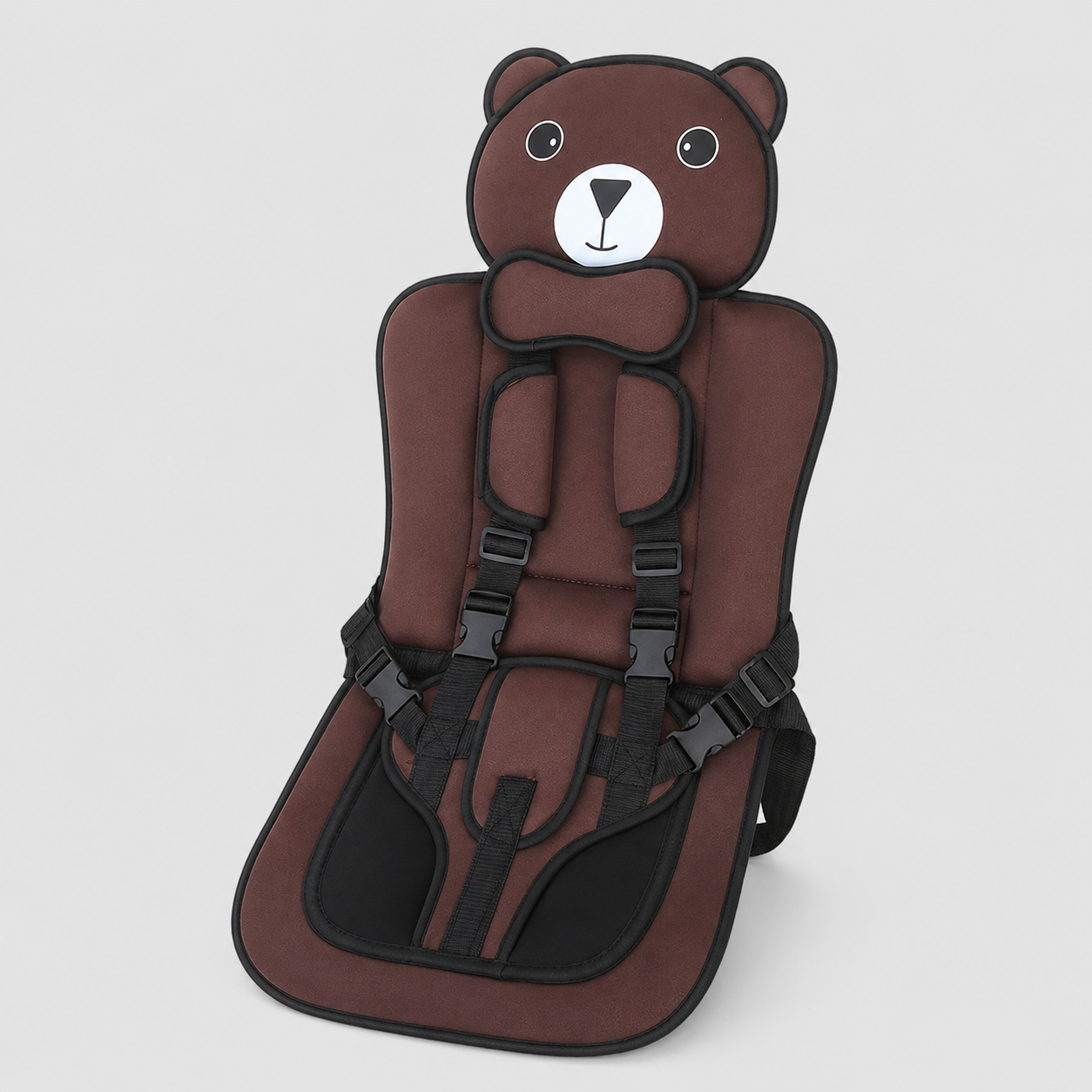 Adjustable Strap Child Seat Cushion in Cute Bear Design
