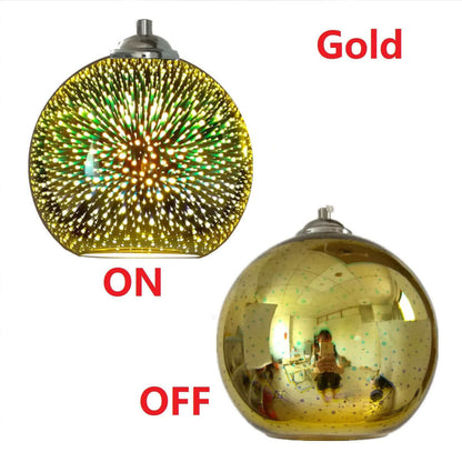 Colourful 3D Sphere Glass Chandelier – Creative Lighting Fixture
