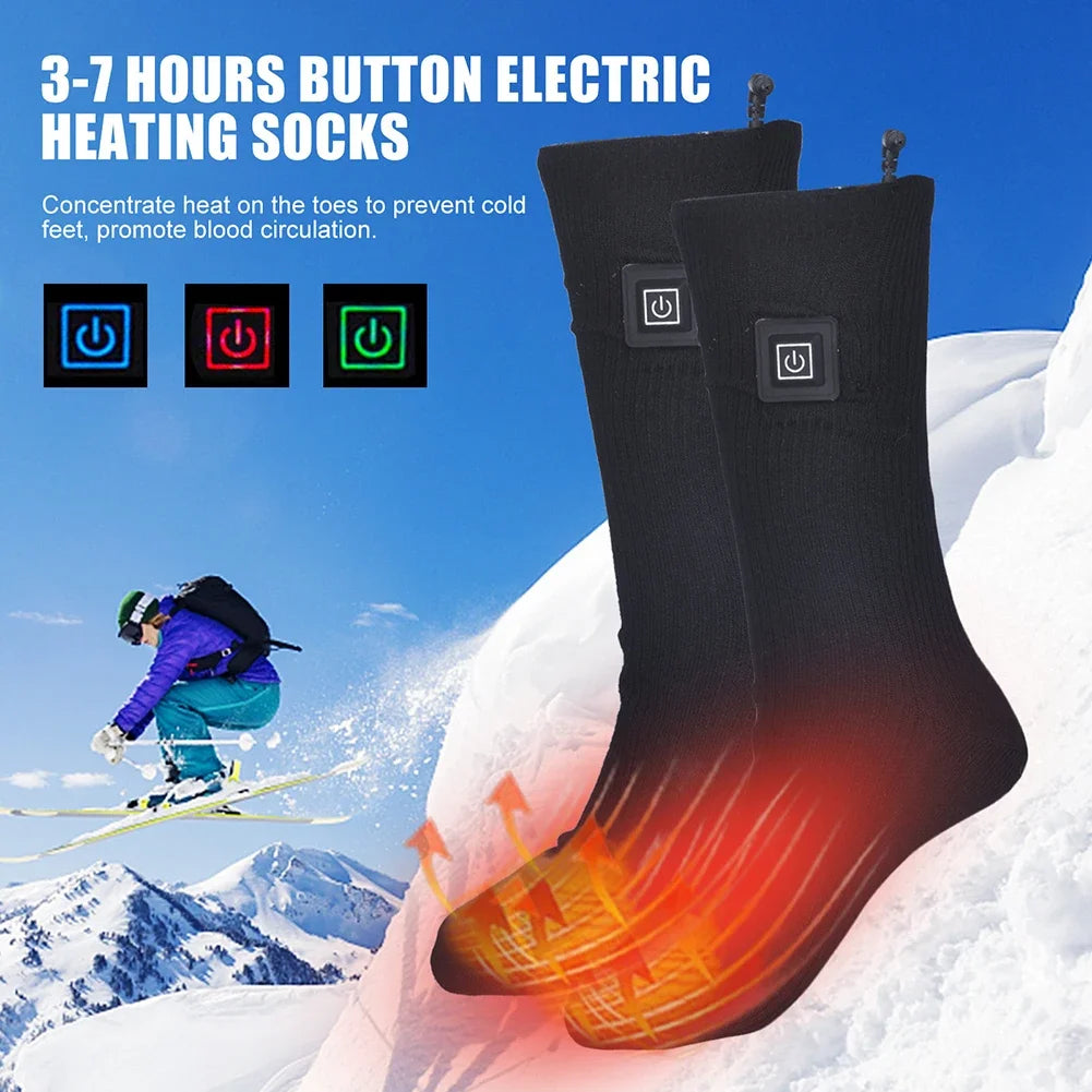 Heated Socks with USB Recharge – Adjustable Temperature for Men & Women