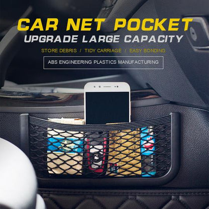 Smart Storage Net with Velcro Closure – ClarityKeeper for Essentials | Stretchy, Clear | Ideal for Car, Office & Home