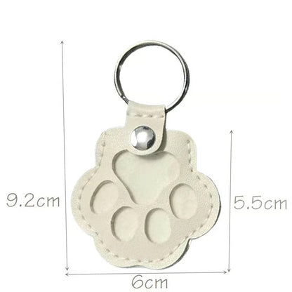 Paw Print Memorial Keychain with Inner Compartment