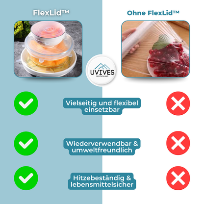3+3 FREE | FlexLid – Keep Fresh Sustainably, No Plastic Wrap Needed!