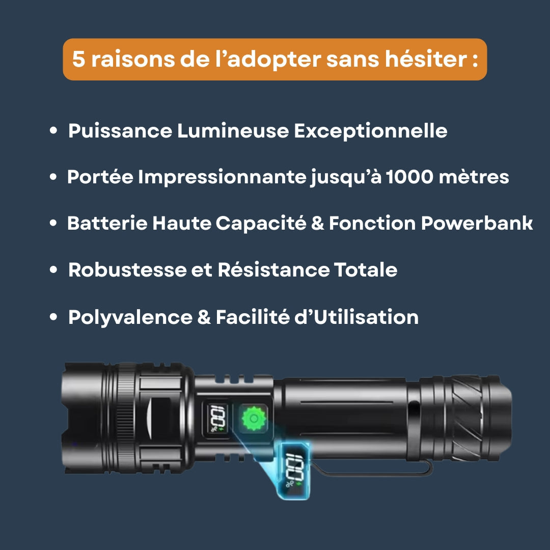 Compact LED Torch with High Power Output