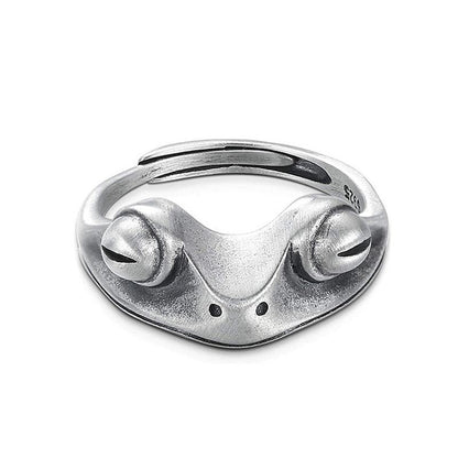 Unisex Vintage Frog Ring in Retro Style