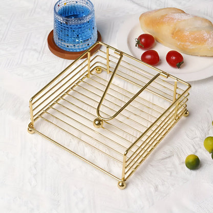 Chic Iron Napkin Organizer for Stylish Dining
