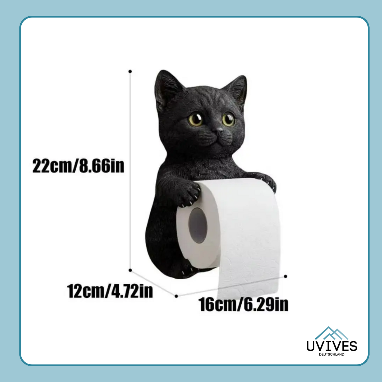 Cat-Themed Toilet Paper Holder
