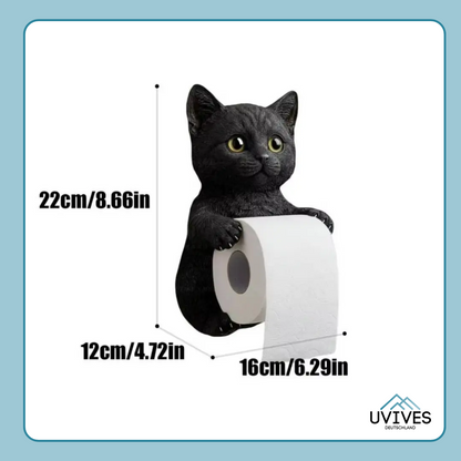 Cat-Themed Toilet Paper Holder