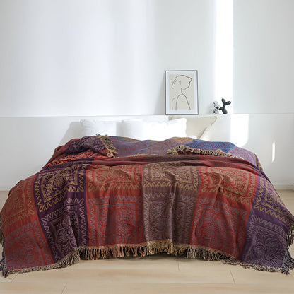 Bohemian Dream Tassel Cotton Blanket