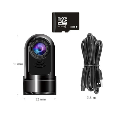 360° Rotating Mini Dash Camera with 1080P HD Resolution