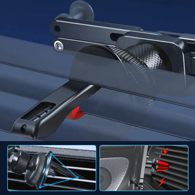 Sleek Car Phone Mount with 360-Degree Rotation