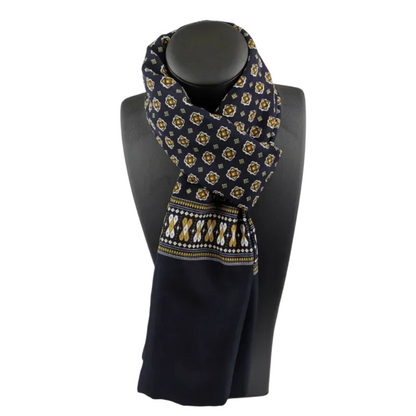 Plaid Silk Scarf for Men and Women – Warm Winter Accessory