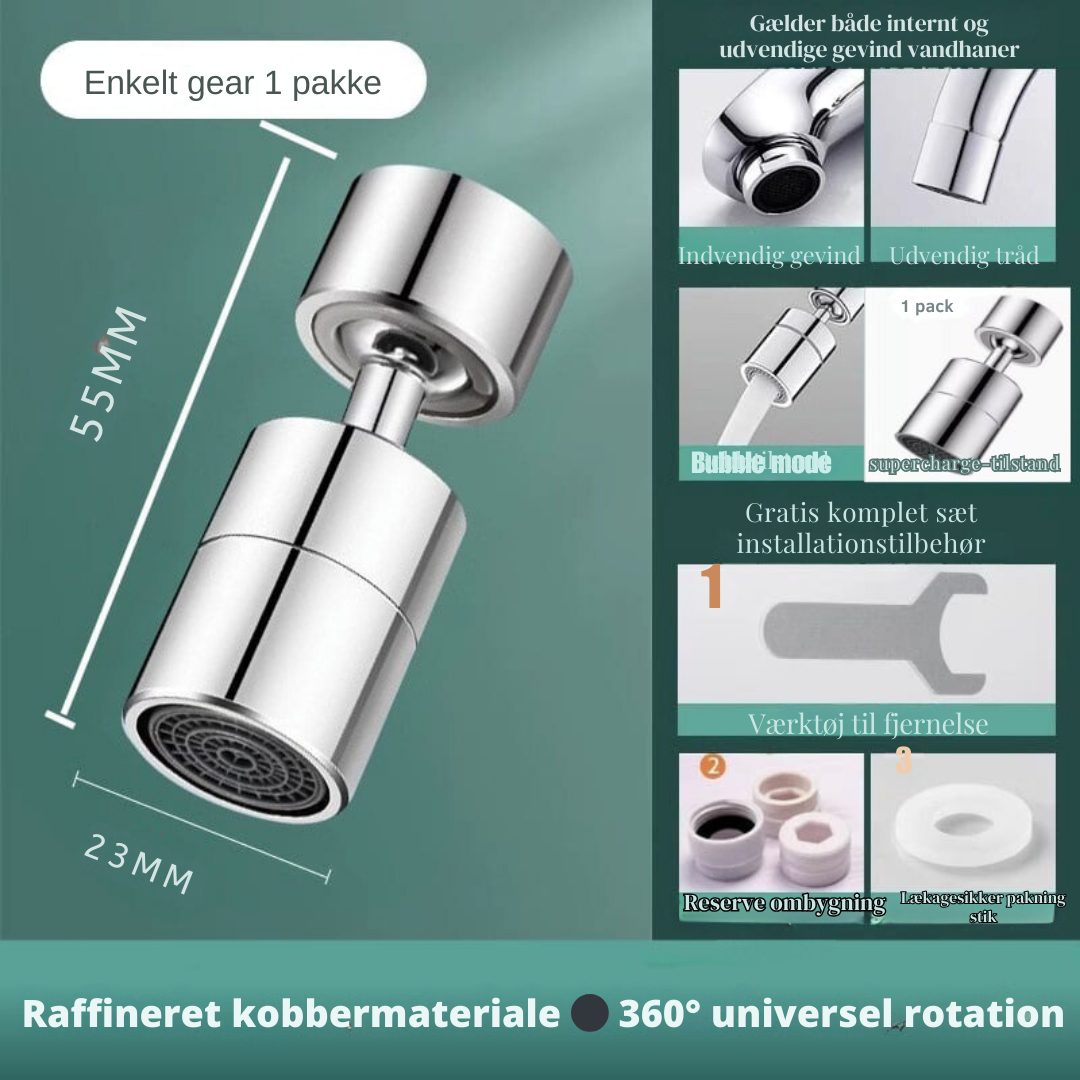 720° Movement Flexibility for Flawless Sinks
