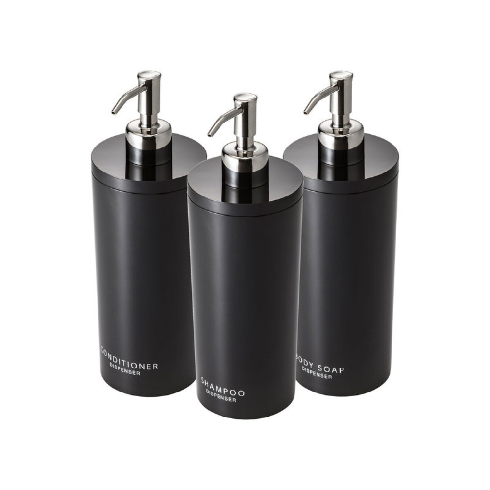 Bundle of Round Shower Dispensers for Bath Use