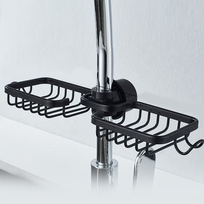 Shower Caddy for Shampoo and Soap – Stainless Steel – Available in Silver or Black – No Drilling Required