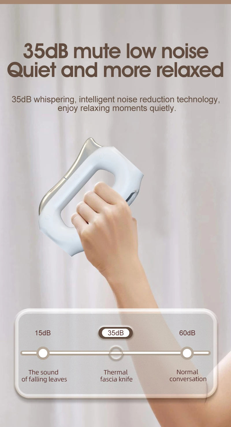 Electric Muscle Scraper with Heat – Fascia Massage Tool, Vibration & Microcurrent
