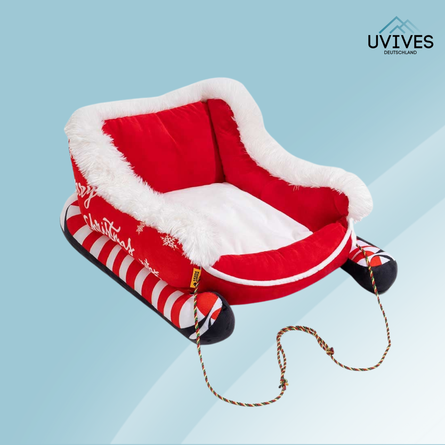 Festive Dog Bed for Cozy Winter Days