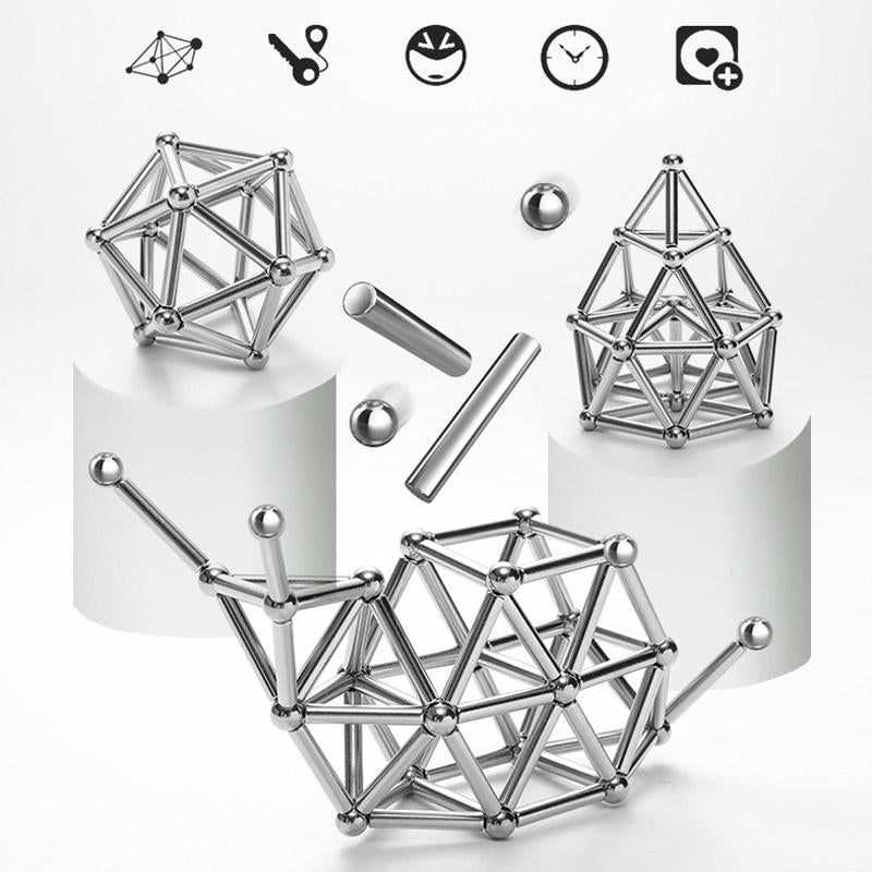 Magnetic Ball and Rod Construction Set for DIY Projects