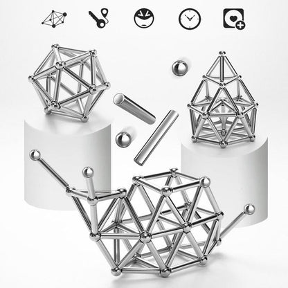 Magnetic Ball and Rod Construction Set for DIY Projects
