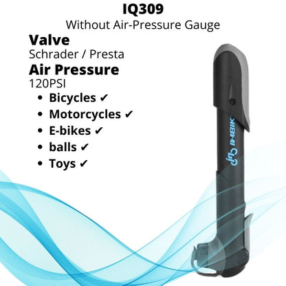 Compact Bicycle Pump - Portable Handheld Air Inflator