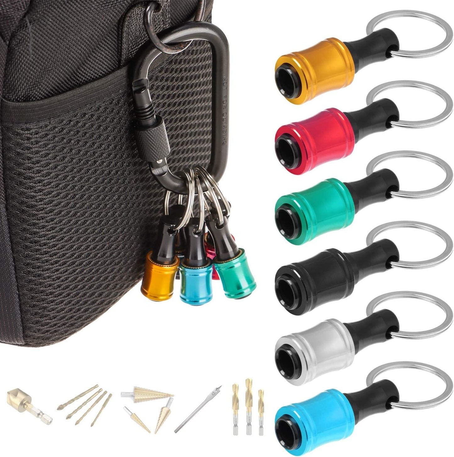 Hex Screwdriver Head Holder with 1/4" Hiking Buckle