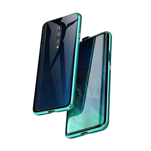Magnetic Dual-Sided Tempered Glass Case for Samsung Phones