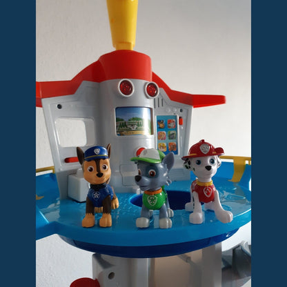 9-Piece Car Toy Set with Figures for Kids - Paw Patrol Theme