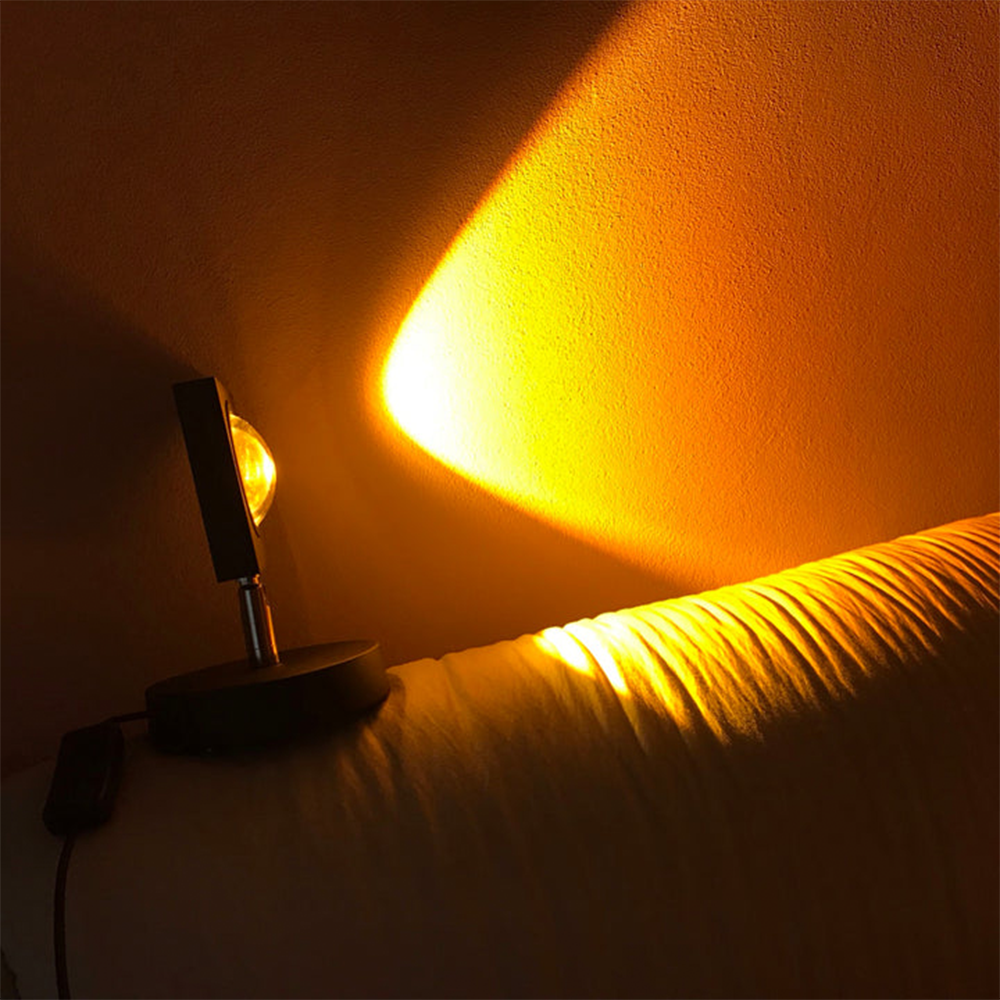 Decorative Table Lamp with Warm LED Sunset Ambient Light