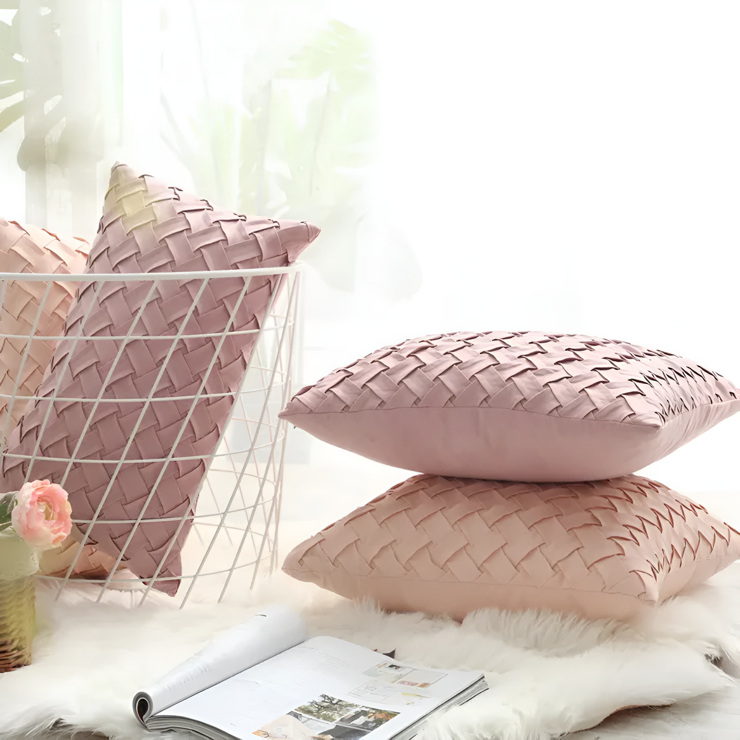 Luxurious Textured Pillow Covers for Every Space