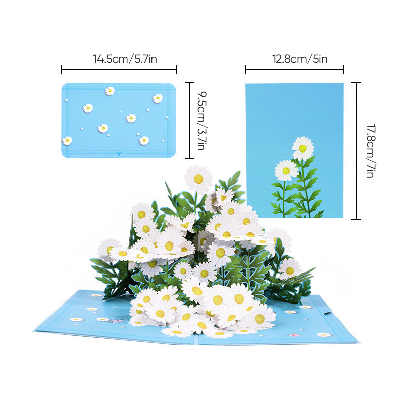 Elegant 3D Floral Pop-Up Card for Mother's Day Gift