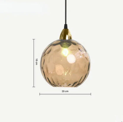 Glass Sphere Hanging Light - LumiSphere Design