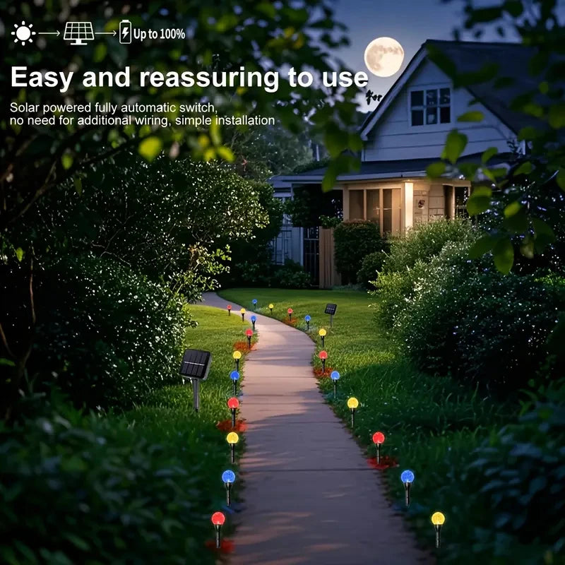 30 LED Solar String Lights | 8 Lighting Modes | Warm White or Multicolor | Perfect for Garden & Pathways