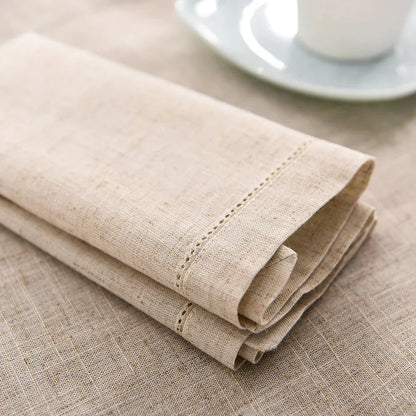 12-Piece Elegant Linen Tablecloth and Napkin Set for Dining