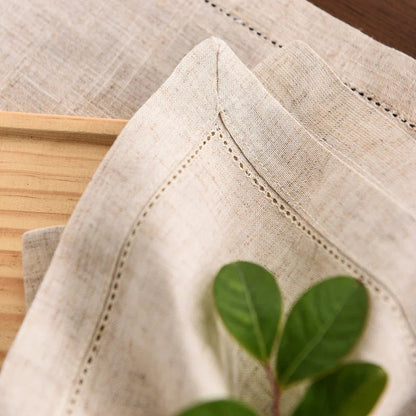 12-Piece Elegant Linen Tablecloth and Napkin Set for Dining