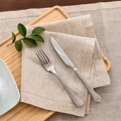 12-Piece Elegant Linen Tablecloth and Napkin Set for Dining