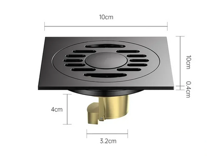 Square Stainless Steel Floor Drain - AquaShield Design