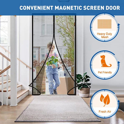 Magnetic Screen Door for Insect Protection