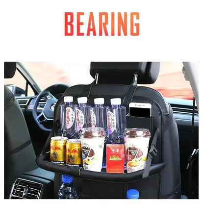 Stylish Backseat Organizer for a Tidy Car Interior - LuxuraDrive Elite