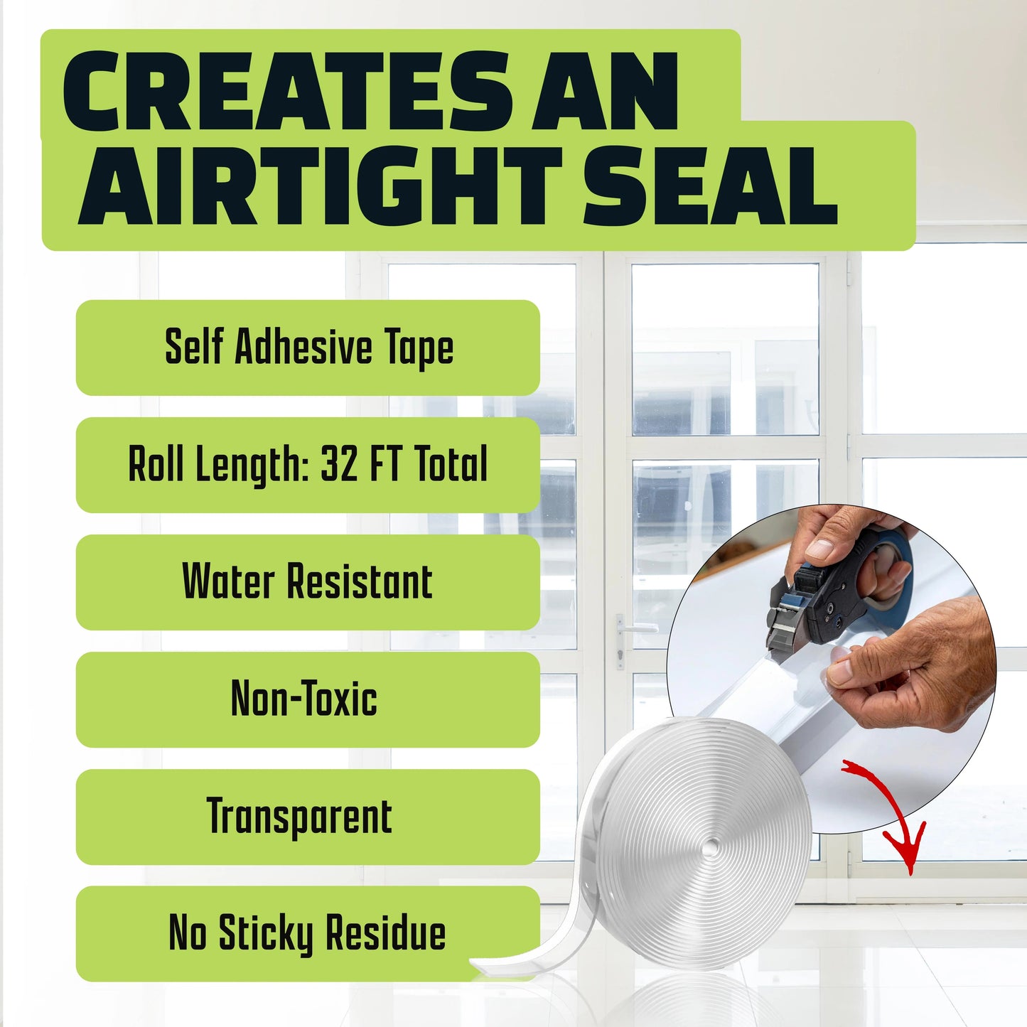 Instantly Seal Gaps for Heat, Comfort, and Protection
