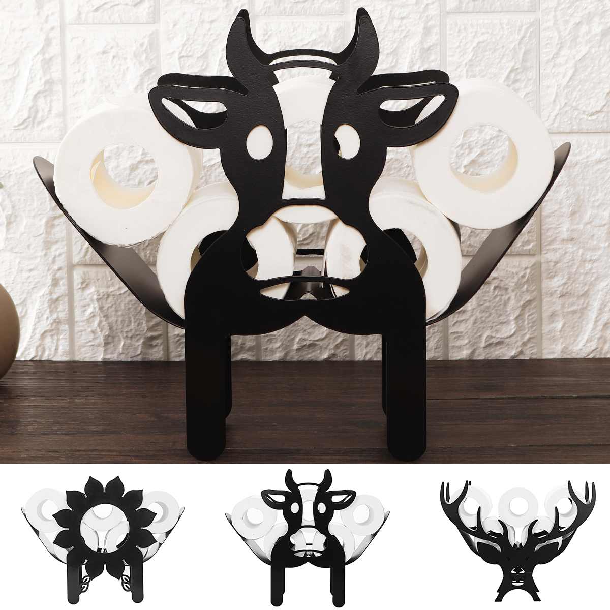 Animal-Shaped Toilet Paper Holder - Fun and Functional Bathroom Accessory