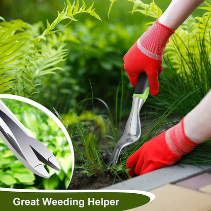 Ergonomic 30 cm Aluminum Garden Weeder for Weed Cutting