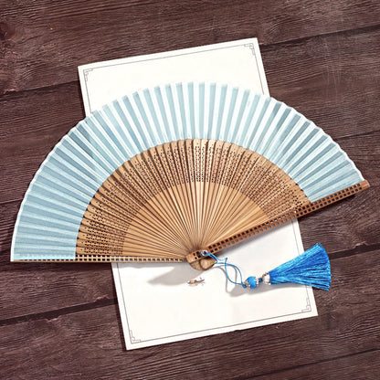 Bamboo Silk Handcrafted Fan