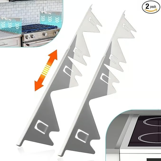 Adjustable Kitchen Gap Covers - 2-Pack | Mess-Free Cooking