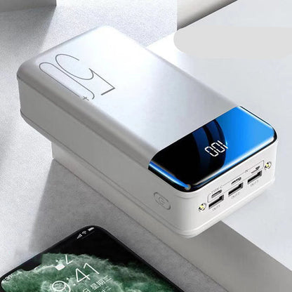50000 mAh Compact Power Bank for Fast Charging Laptops, Tablets, Smartphones