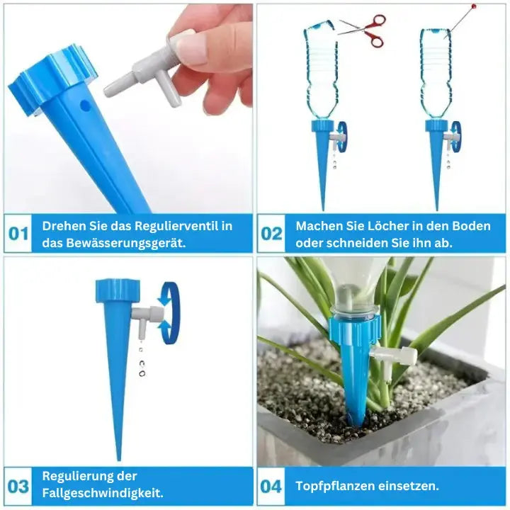 Automatic Plant Watering System | Adjustable Drip Irrigator for Indoor & Outdoor Use